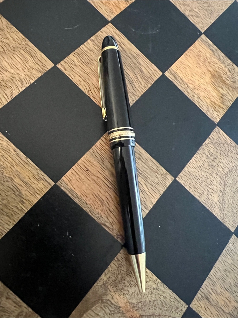 Montblanc Black with Gold Trim Fountain Pen